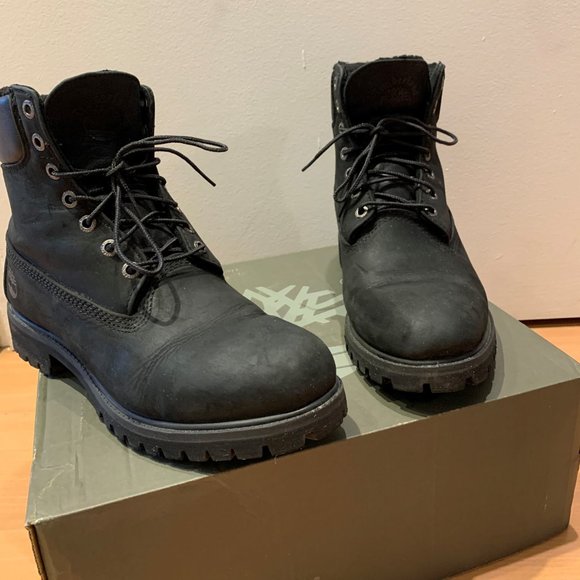 TIMBERLAND MEN'S 6-INCH BOOTS BLACK - Picture 3 of 3